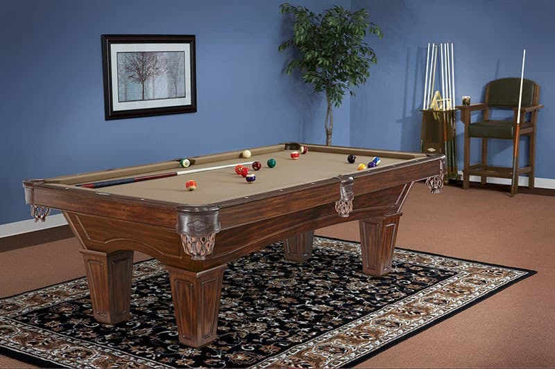 Brunswick Allenton American Pool Table - 7ft Tuscana Finish with Tapered Legs